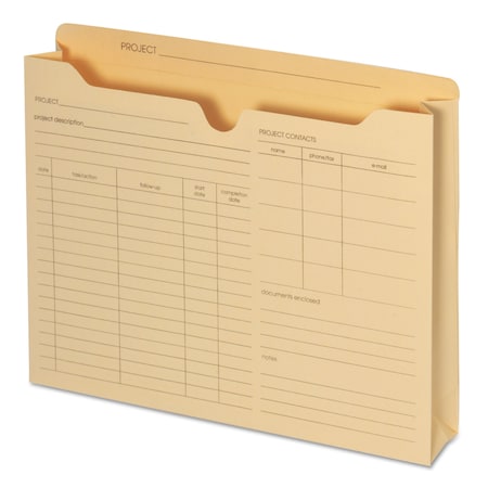 Pendaflex File Sleeves & Jackets, Manila, 11-pt Manila, 11.75" W, 9.5" H B3143P